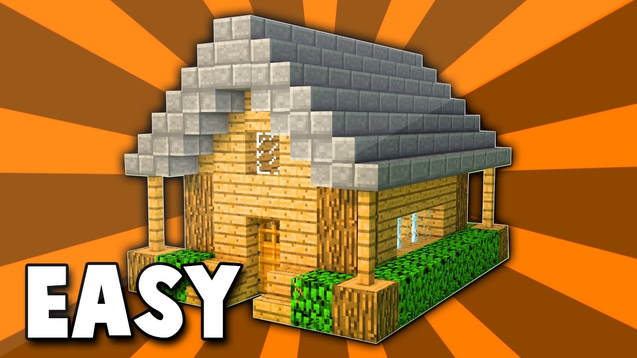 (#1) Minecraft: How To Build A Small Wooden Survival House Tutorial ...