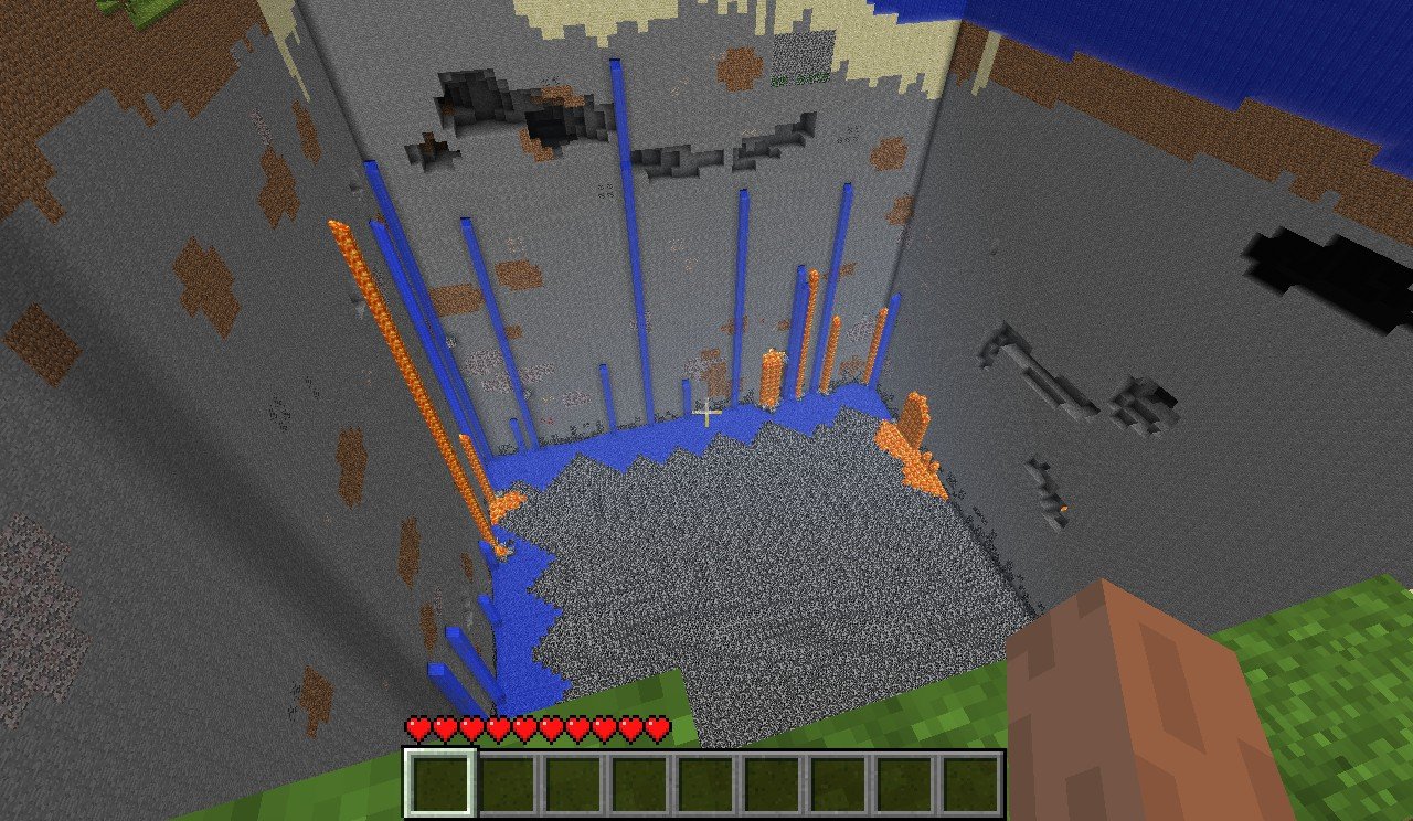 A BIG Hole!!!!! Minecraft Map