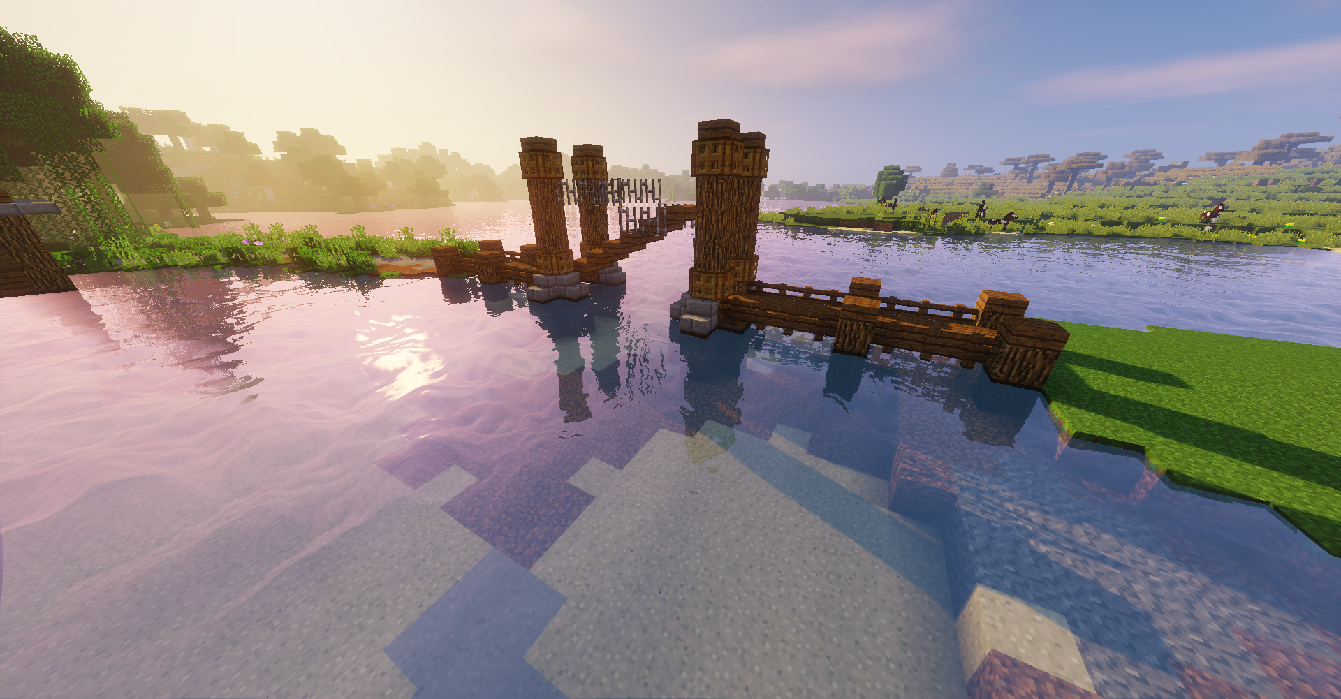 A simple drawbridge : Minecraft