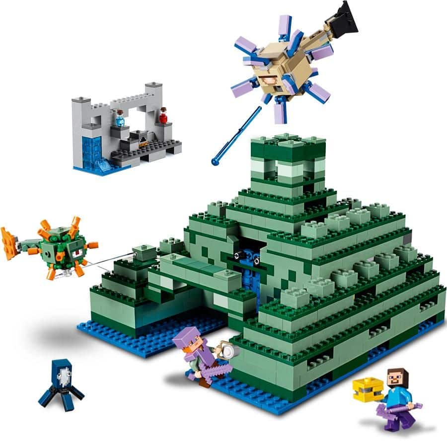 Amazon.com: LEGO Minecraft the Ocean Monument 21136 Building Kit (1122 ...