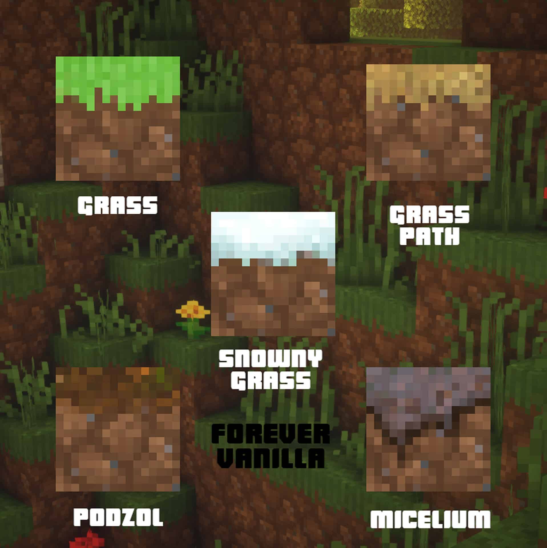 Better Grass& Dirt (ForeverVanilla) Minecraft Texture Pack