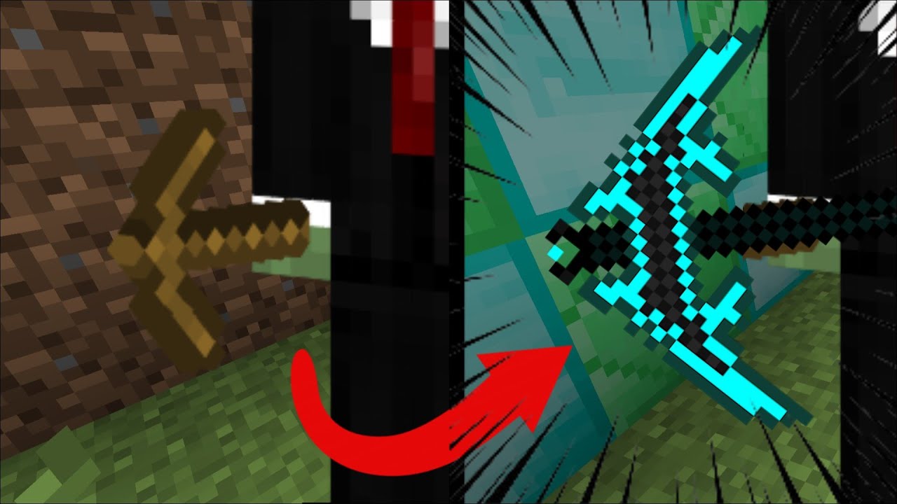 CRAFTING THE BEST PICKAXE IN MINECRAFT