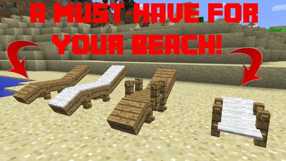 How do you make a beach chair in Minecraft? [Minicraft ...