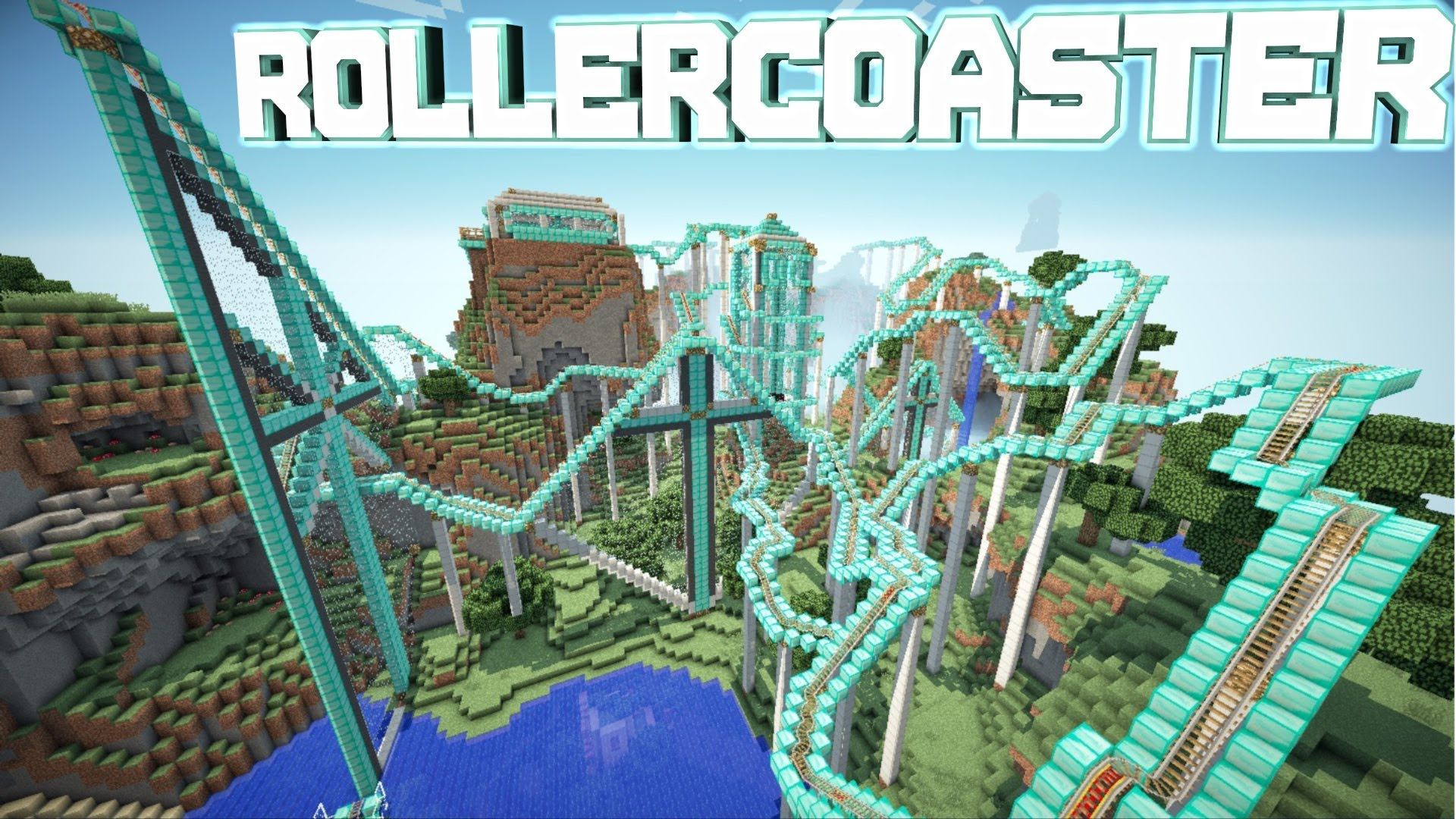 How To Build A Roller Coaster In Minecraft Easy