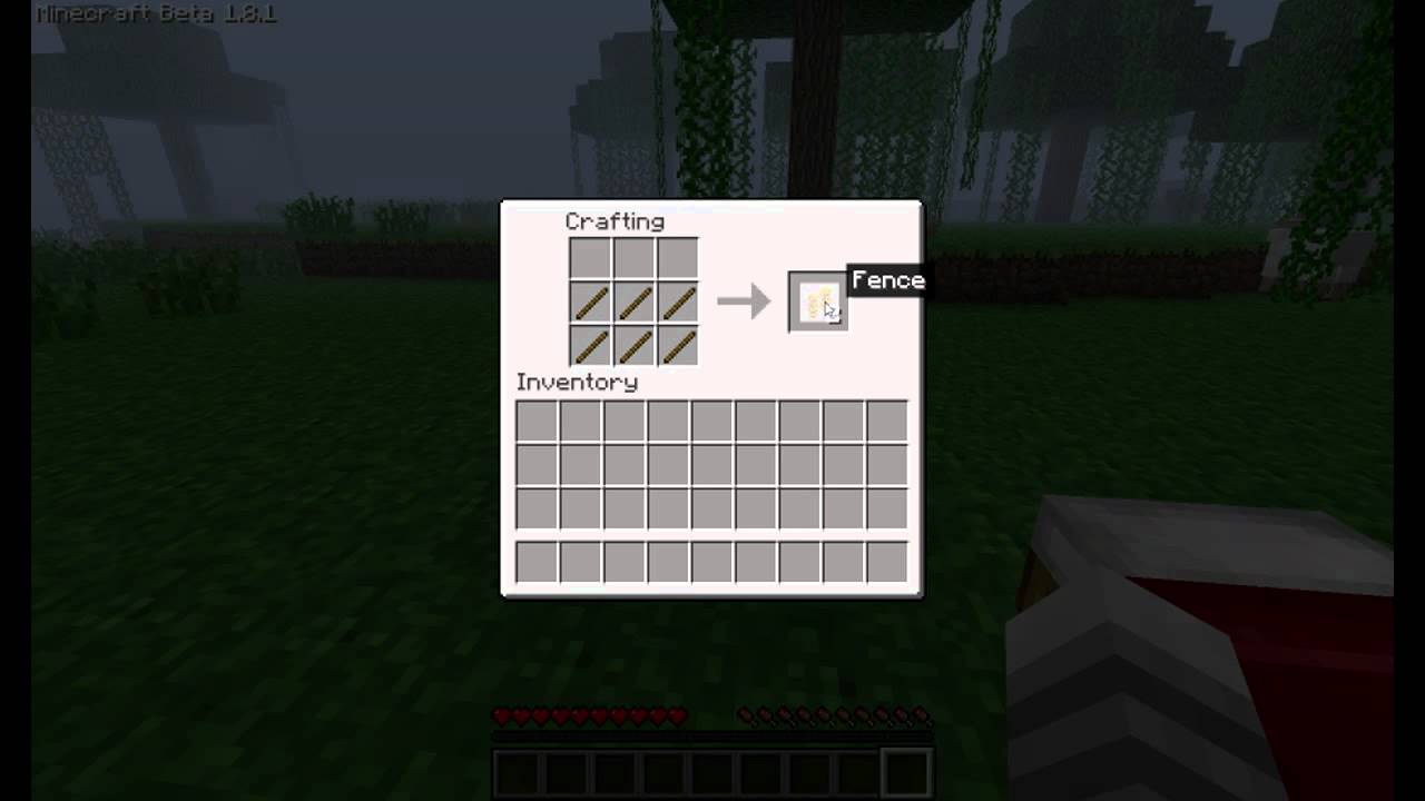 How To Craft A Fence In Minecraft