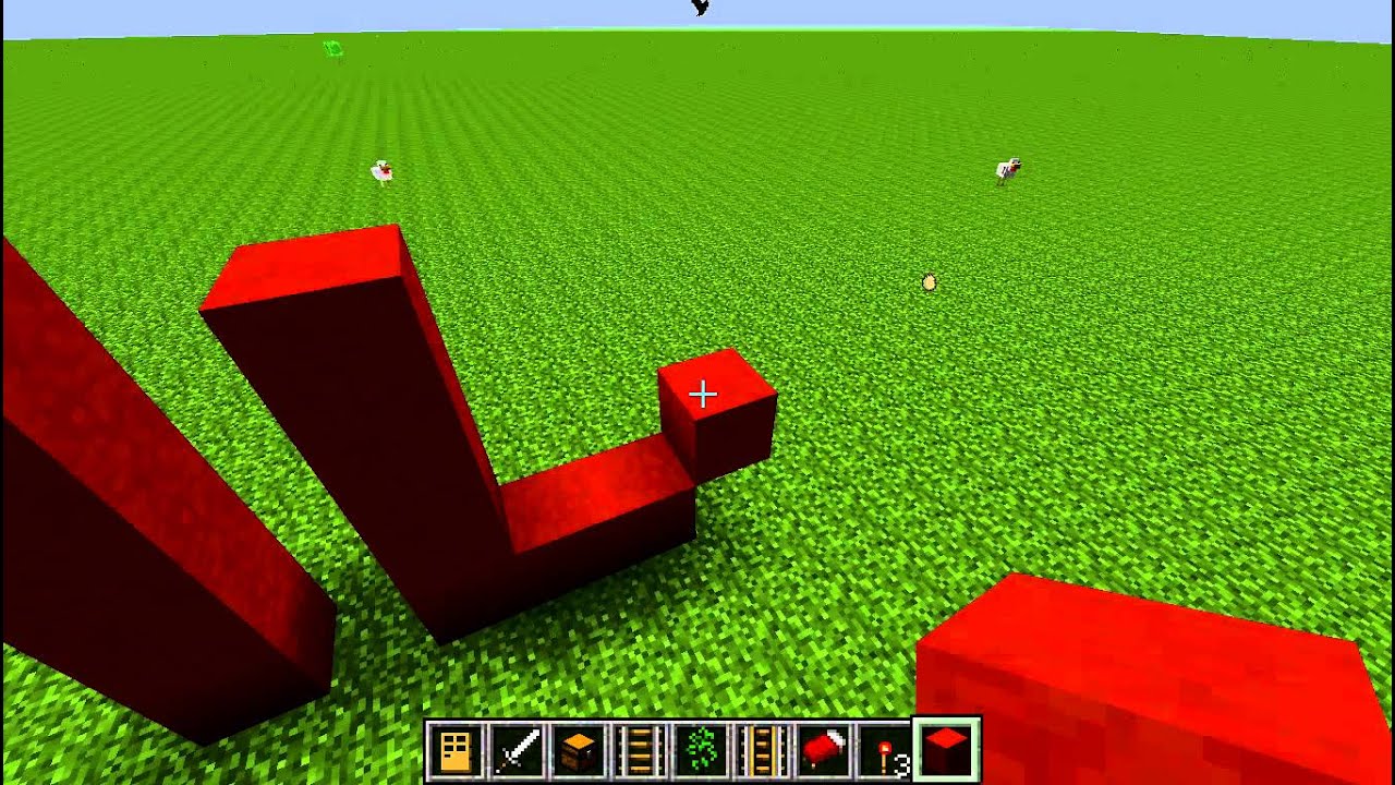 How to Create Big Letter B in Minecraft