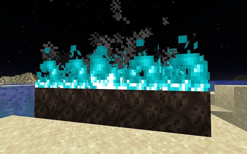 How to get blue fire in Minecraft