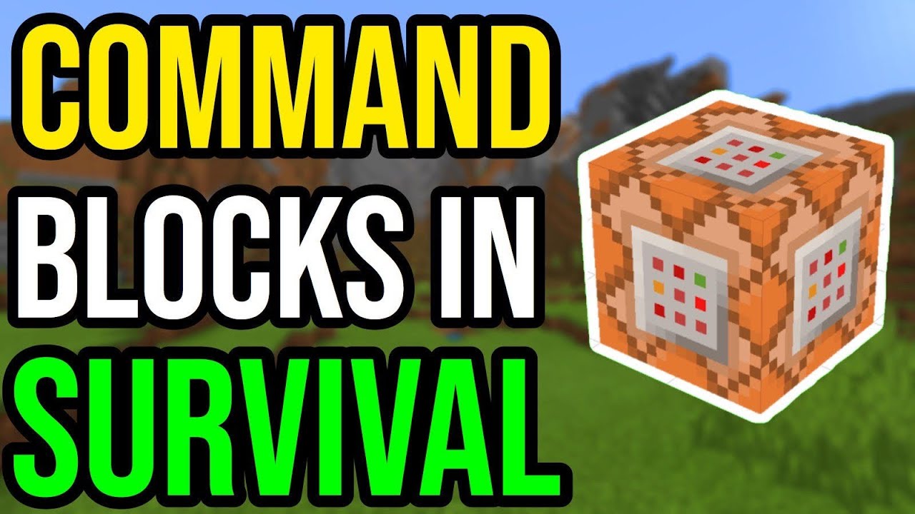 How To Get WORKING Command Blocks In Minecraft Survival Mode Without ...