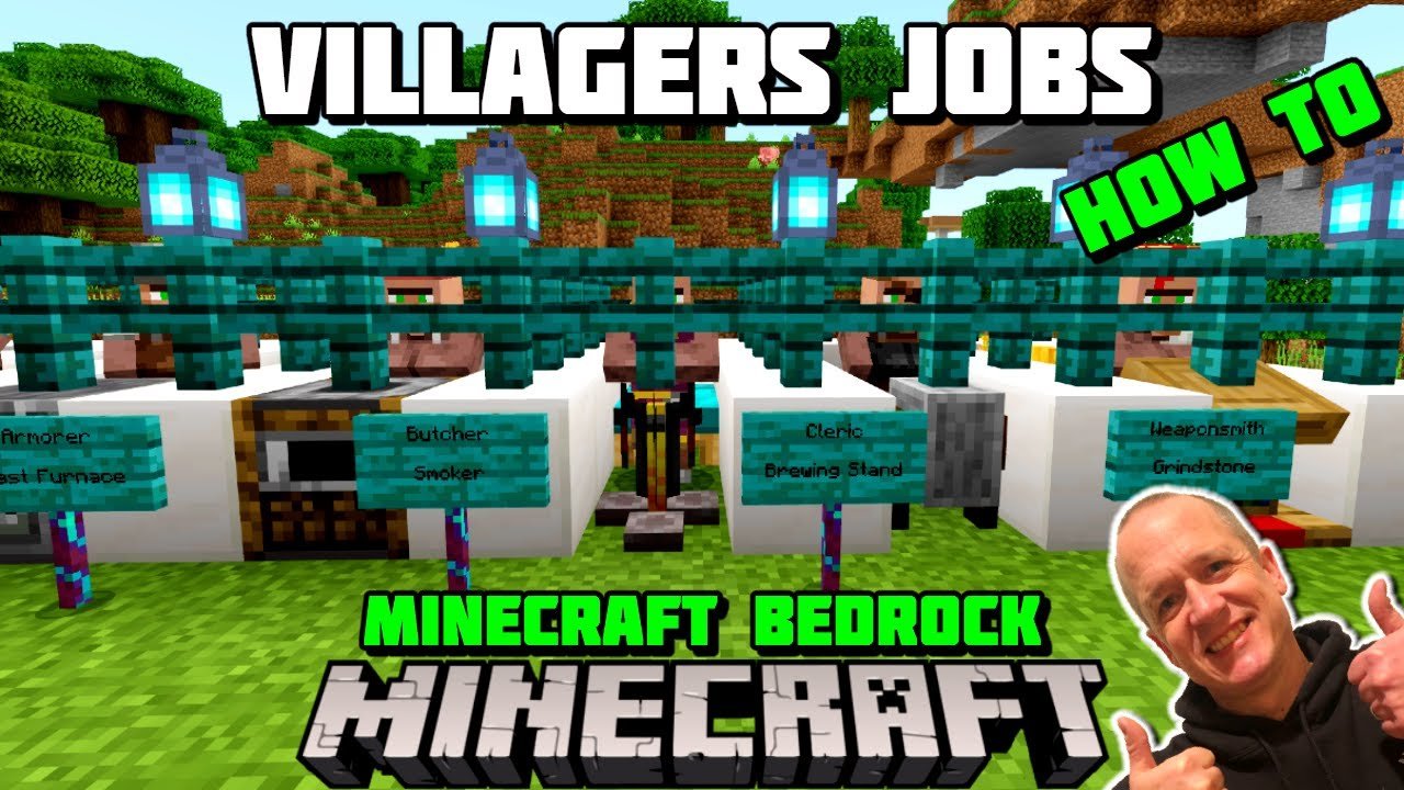 HOW TO GIVE VILLAGERS JOBS in Minecraft