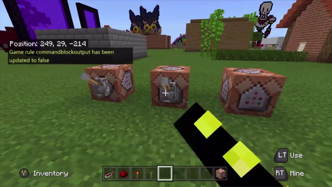 How to Hide Command Block Chat in Minecraft Xbox 1!!