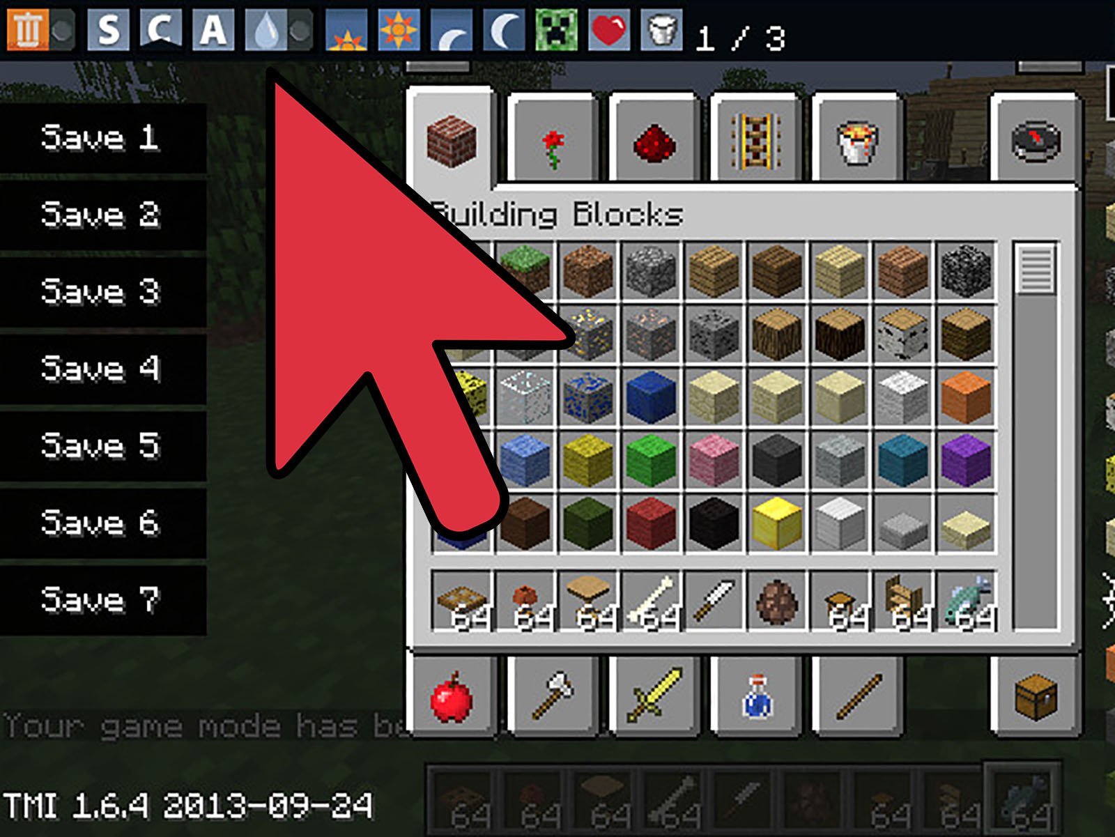 How to Install the " Too Many Items"  Mod on Minecraft: 13 Steps