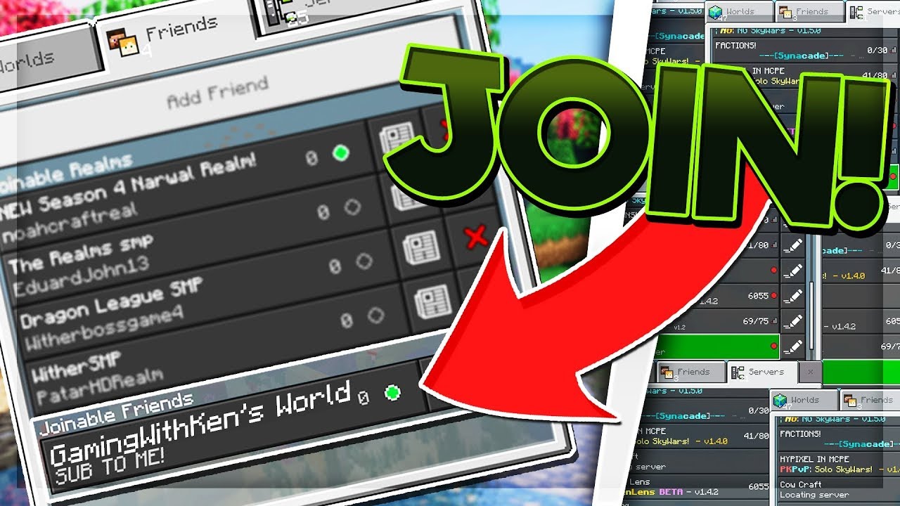 How To Join Someones World In Minecraft Pe 2020