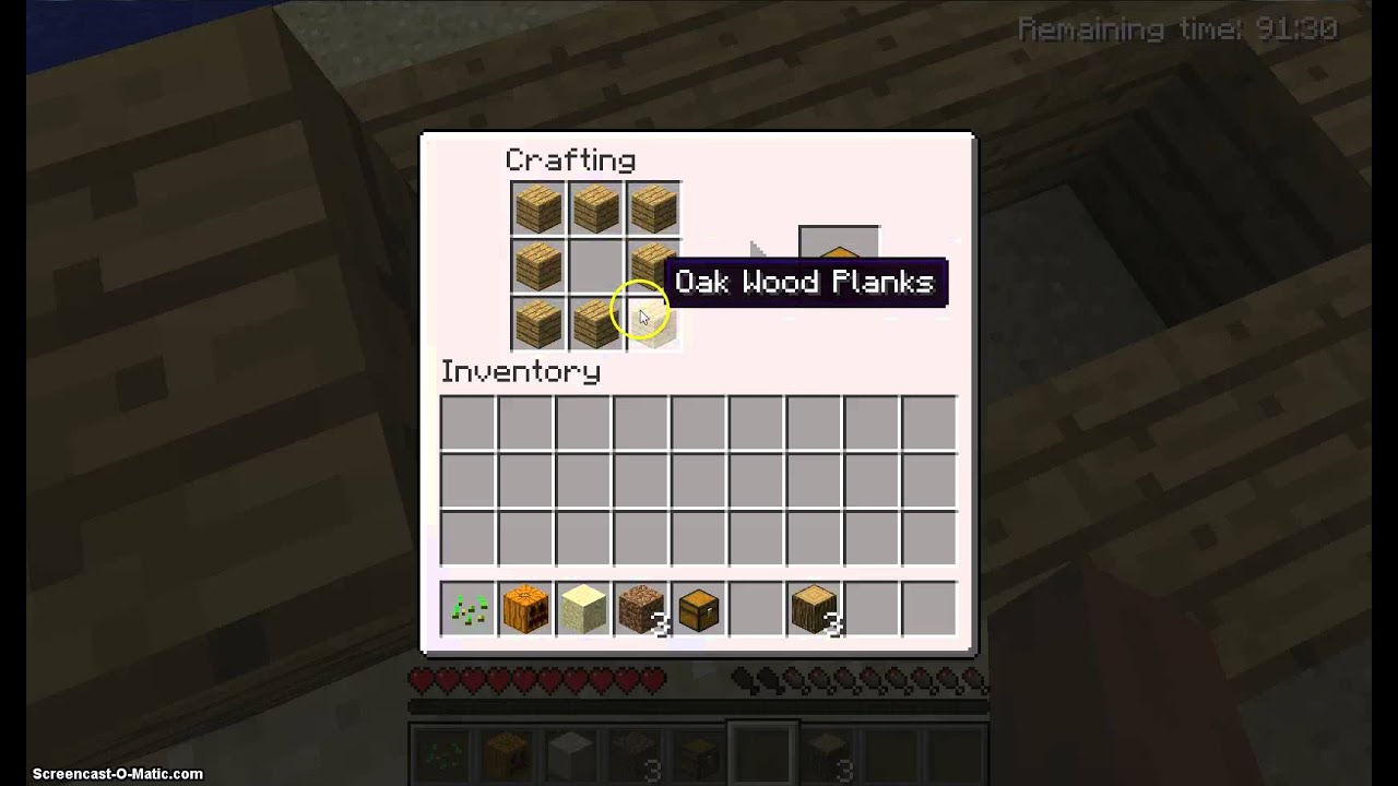 How to make a chest on the minecraft pc version