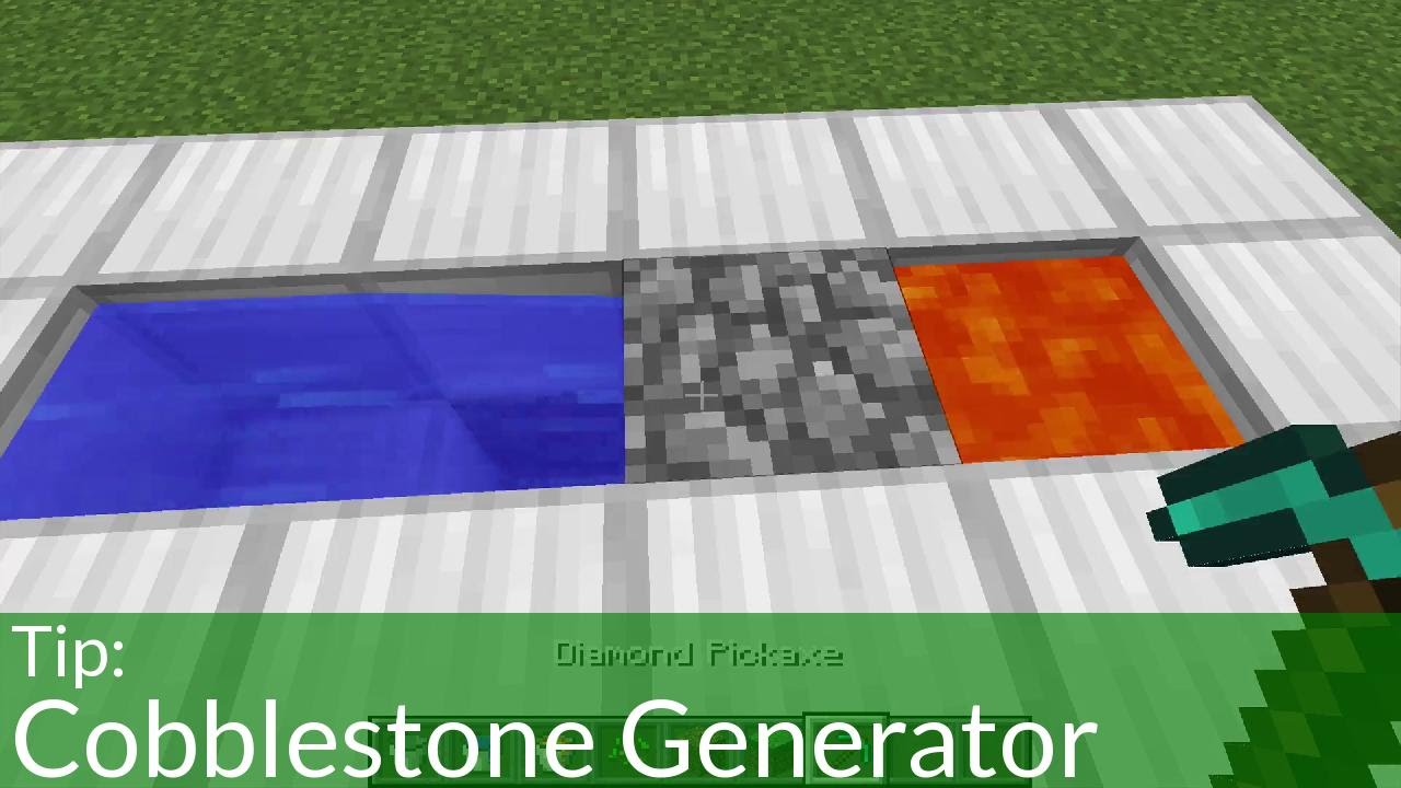 How To Make a Cobblestone Generator in Minecraft