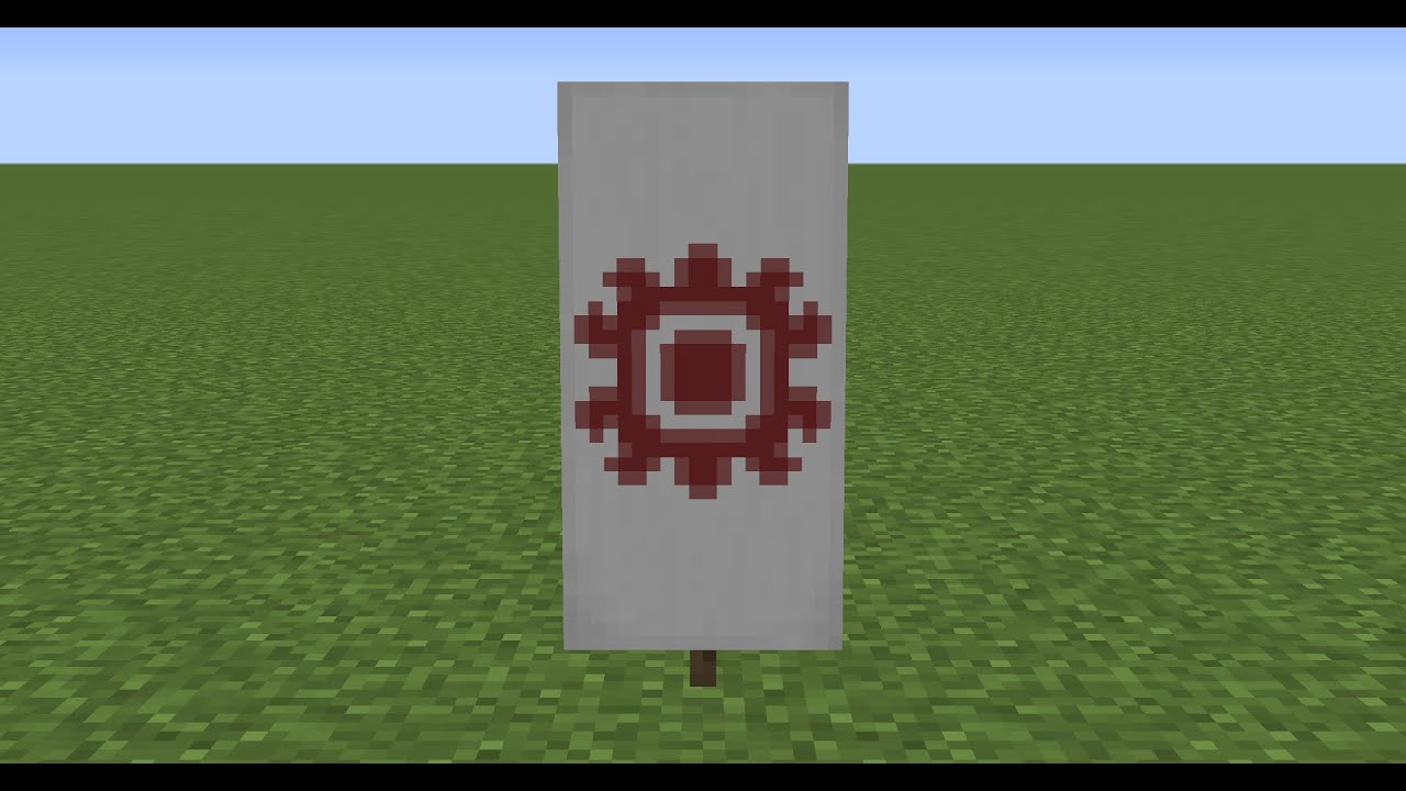 how to make a flower banner in Mincraft