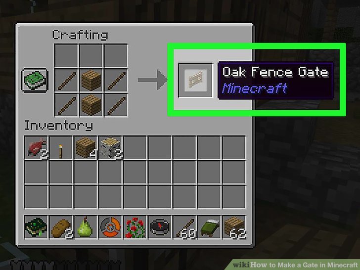 How to Make a Gate in Minecraft: 10 Steps (with Pictures)