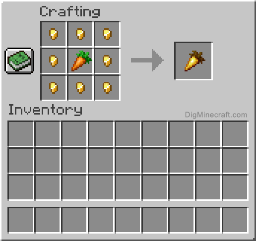 How to make a Golden Carrot in Minecraft