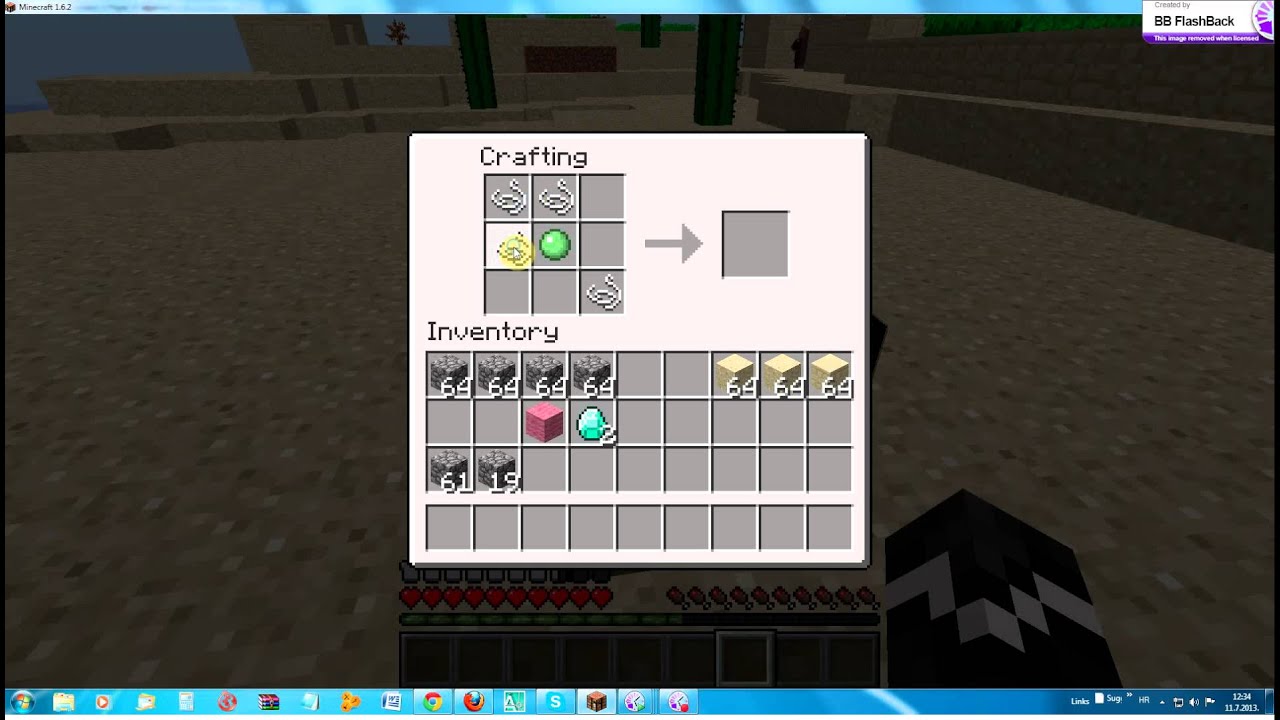How to make a lead in minecraft 1.6.2!