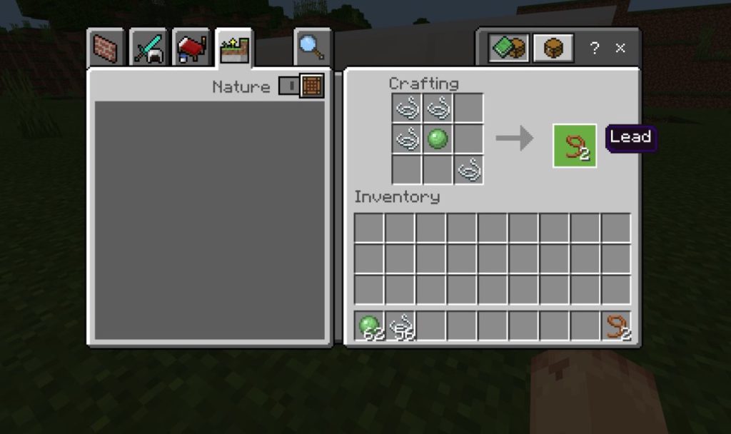 How to Make a Lead in Minecraft Step
