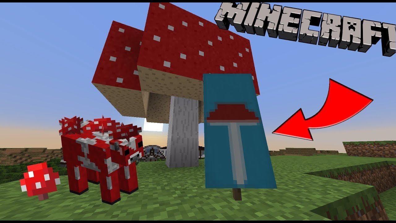 How to make a Mushroom Banner in Minecraft!