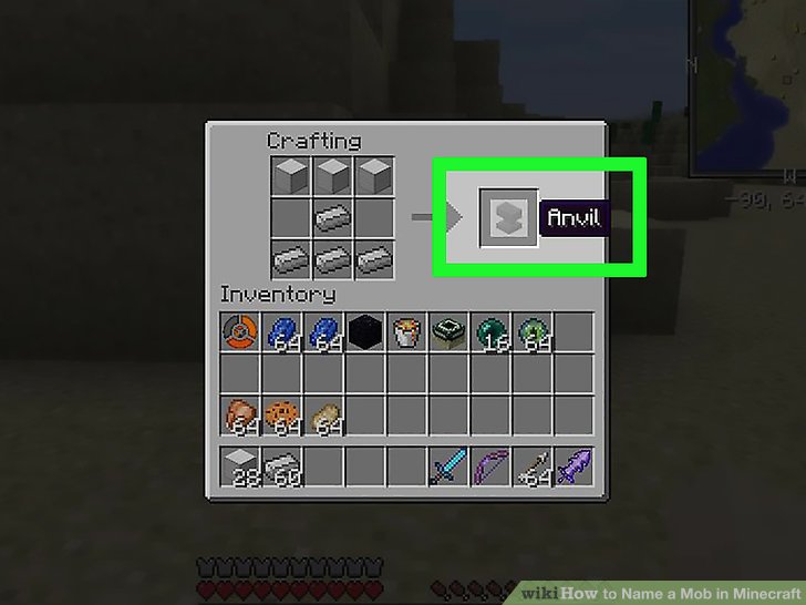 How to make a name tag in minecraft pe
