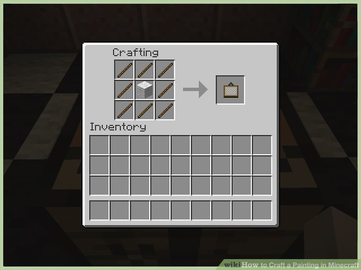 How To Make A Painting Wall In Minecraft