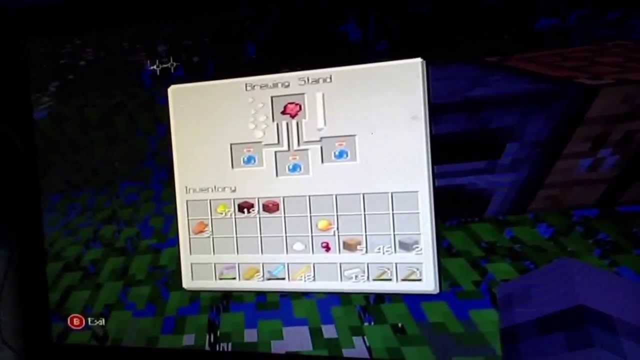How to make a potion of weakness on minecraft ( Xbox 360 edition)