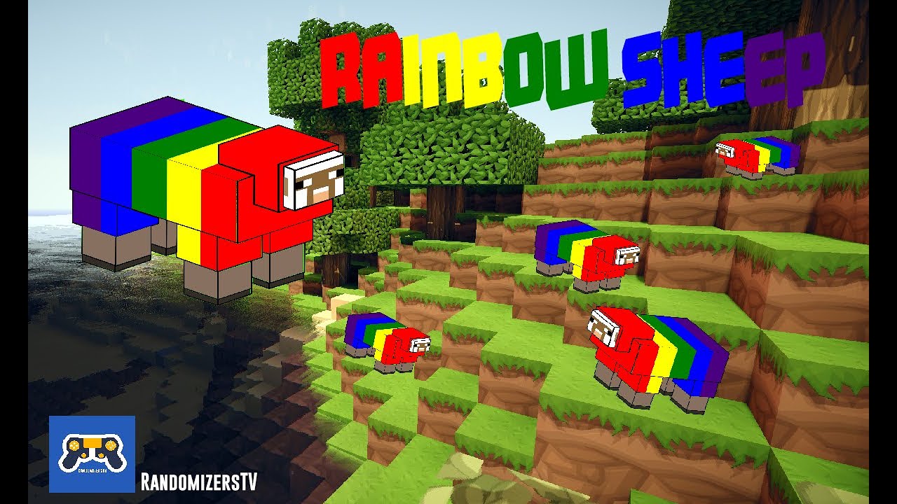 HOW TO MAKE A RAINBOW SHEEP IN MINECRAFT