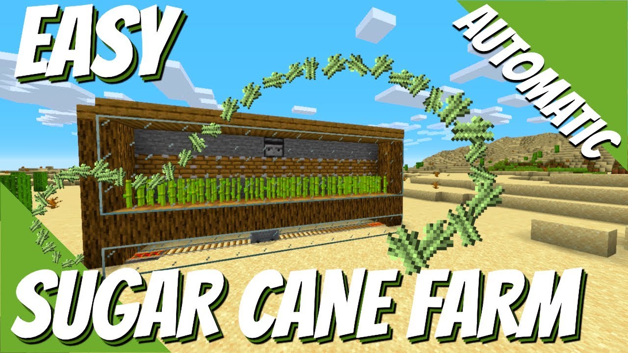How to Make a Sugar Cane Farm in Minecraft 1.14 ...