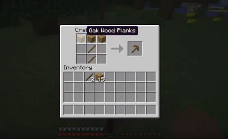 How to Make a Wooden Pickaxe in Minecraft  Wowkia.com