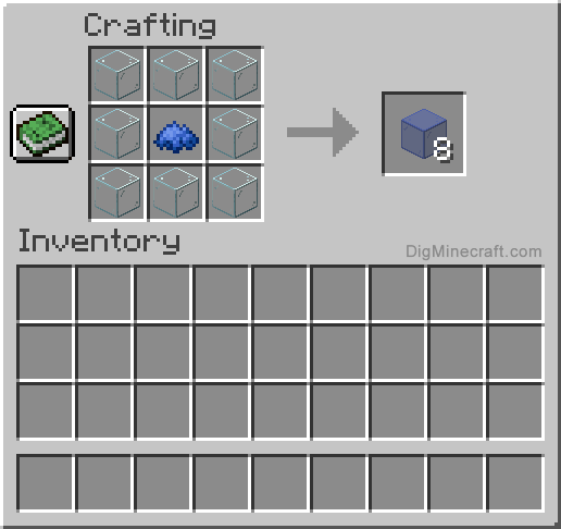 How to make Blue Stained Glass in Minecraft