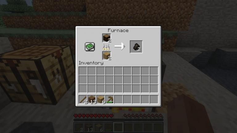 How to make Charcoal in Minecraft