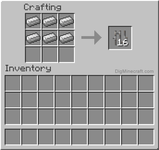 How to make Iron Bars in Minecraft