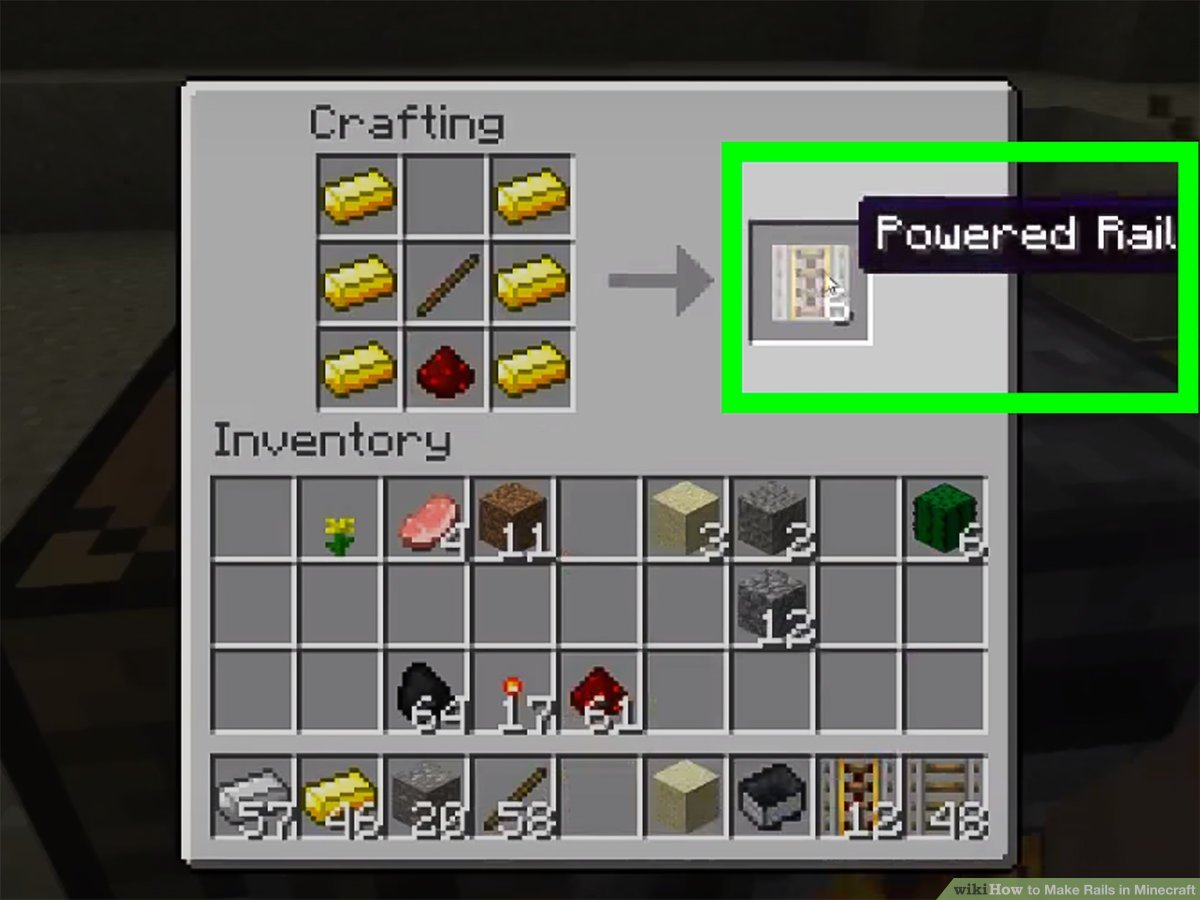 How To Make Powered Tracks In Minecraft