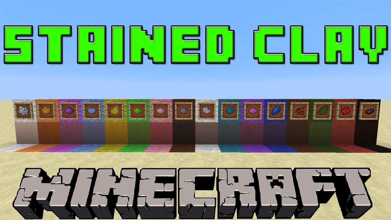 How To Make Stained/Colored Clay in Minecraft