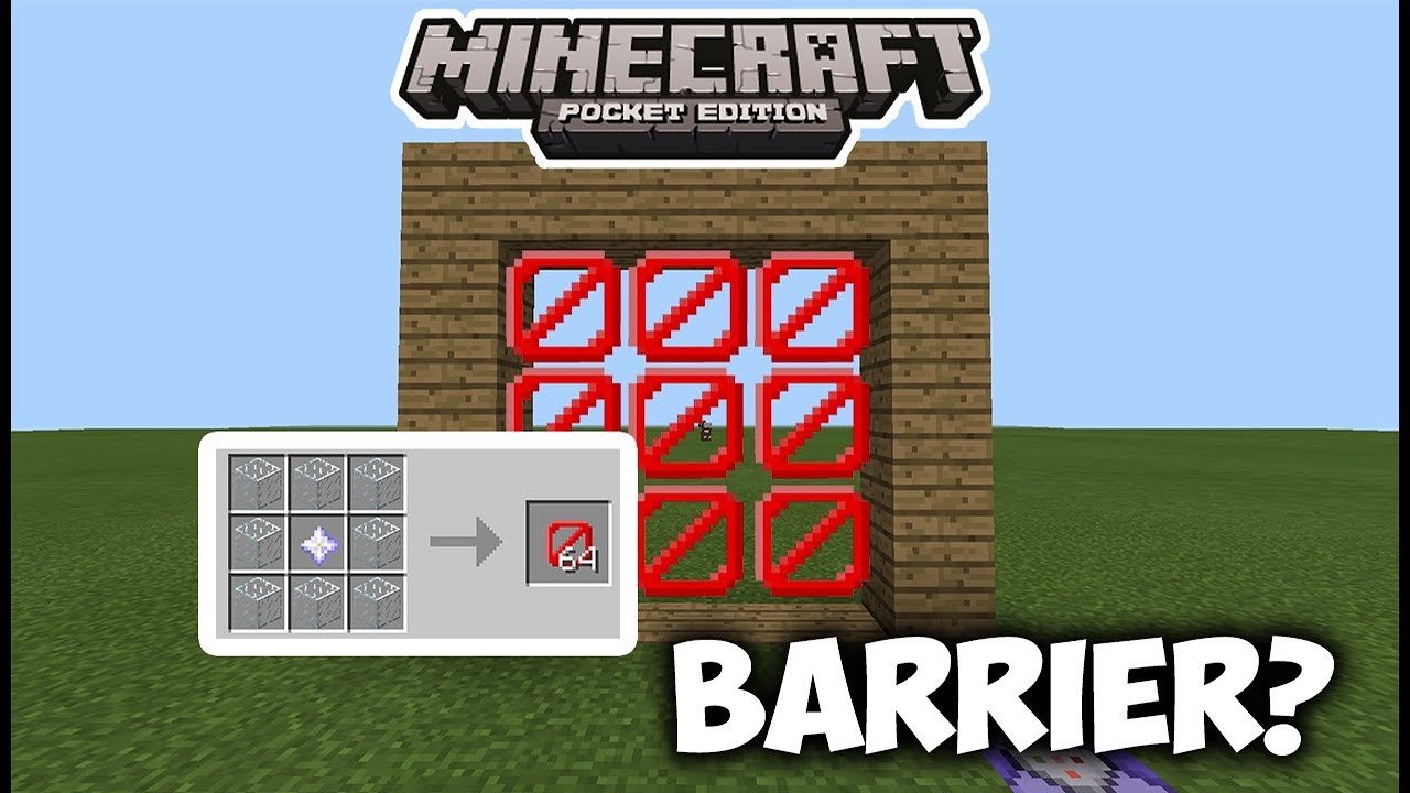 HOW TO OBTAIN BARRIER BLOCKS IN MCPE!?