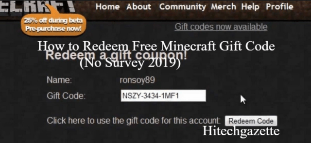How to Redeem Free Minecraft Gift Code No Survey 2020 â Sybemo