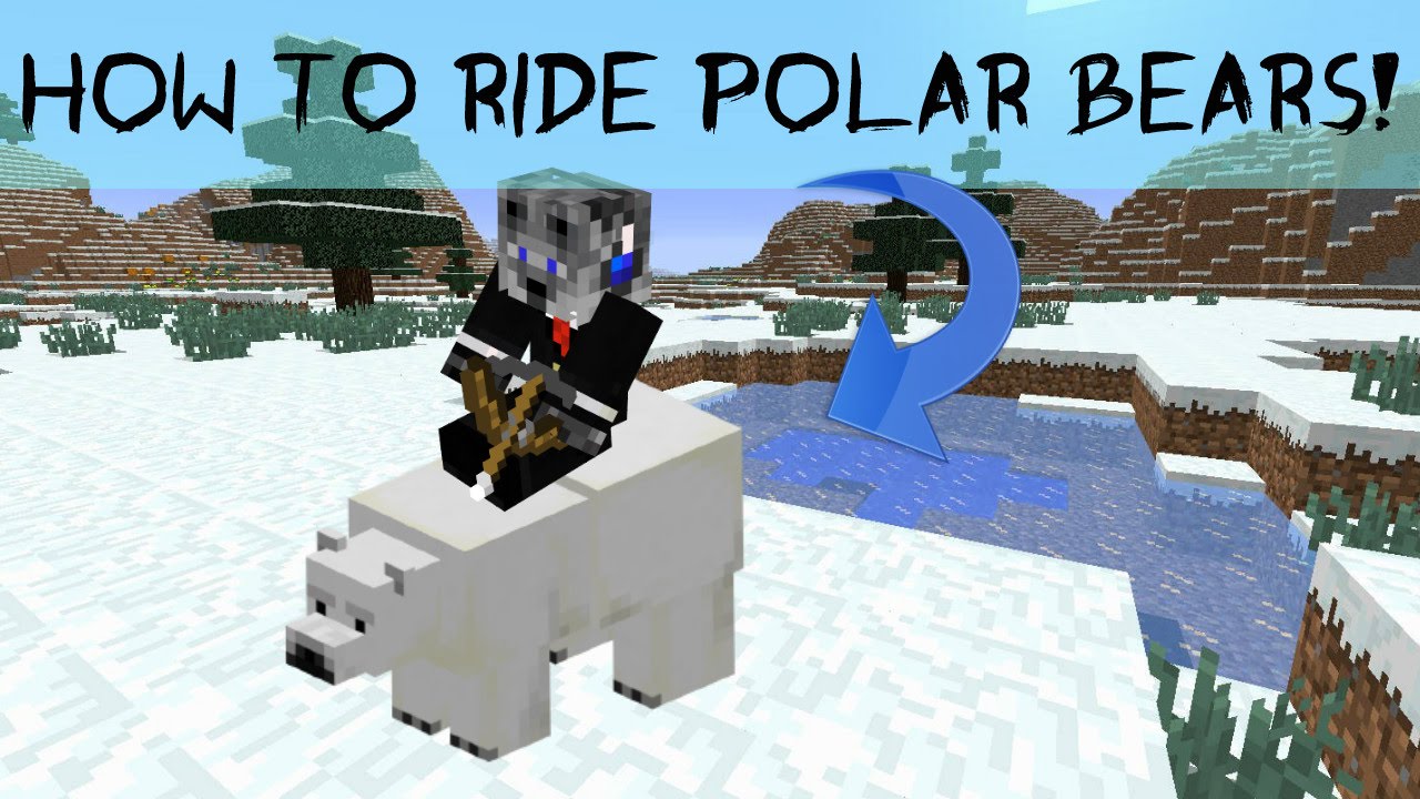 How to Ride Polar Bears! (Minecraft 1.10)