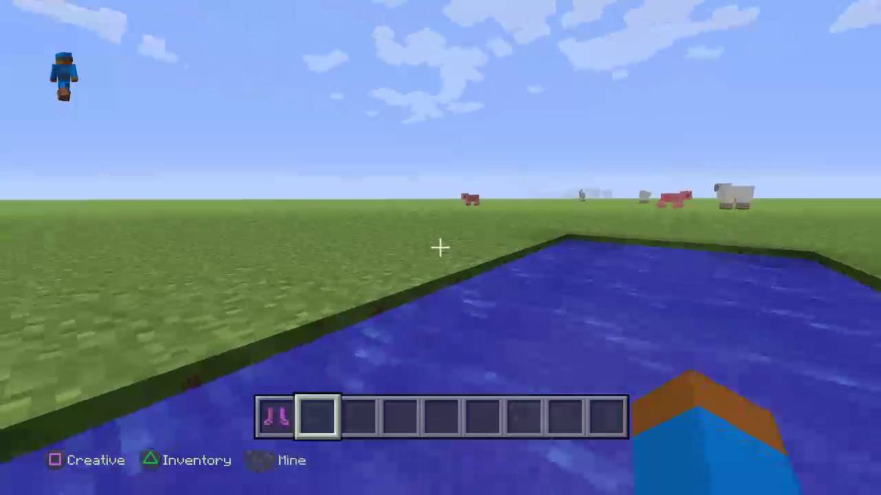 How to swim in water realy fast in minecraft Ps4,Ps3,Wiiu,Xbox1,Xbox360 ...