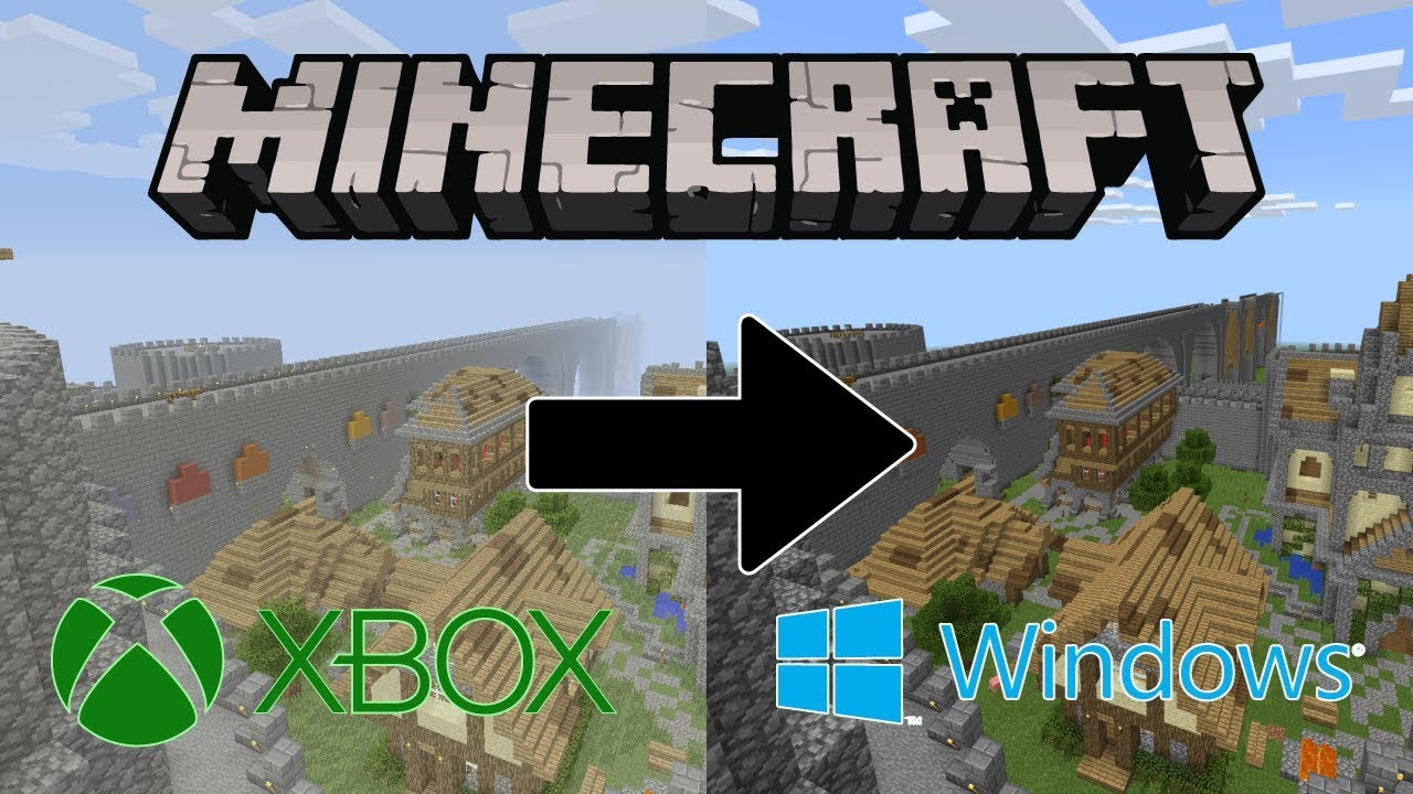 How to transfer minecraft worlds from xbox one to pc