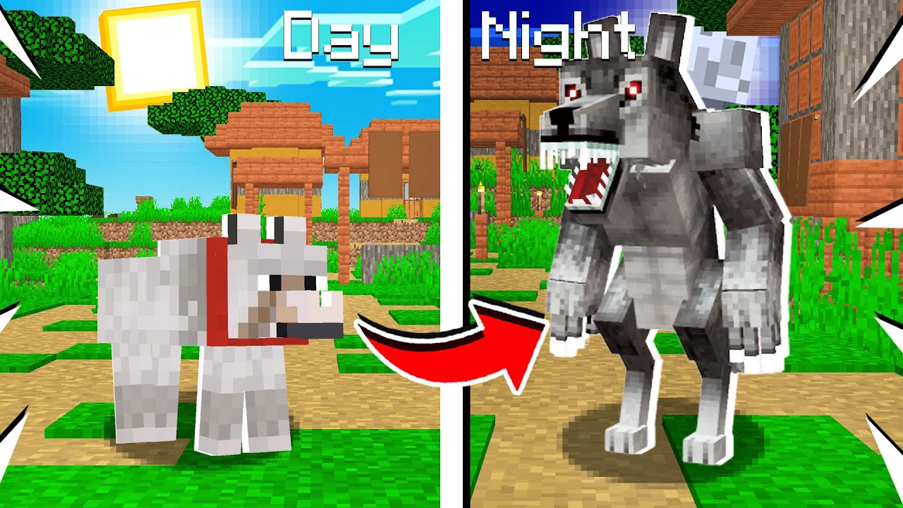 How to Turn a WOLF into a WEREWOLF in Minecraft!
