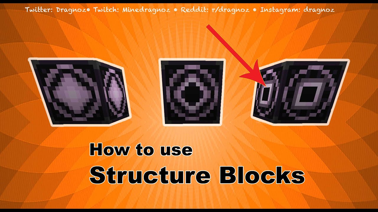 How to use Structure Blocks. Minecraft 1.10