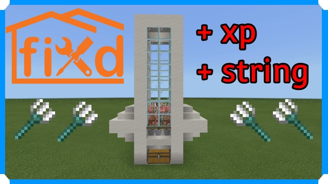 Iron &  Gold Farm Fix + XP &  String [Minecraft Bedrock ...
