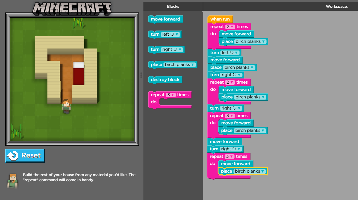 Microsoft and Code.org use Minecraft to teach kids how to code ...