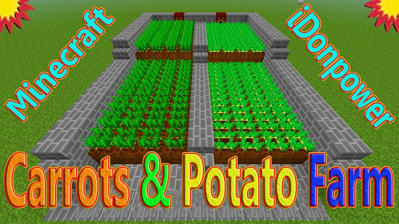 Minecraft Automatic Carrots &  Potato Farm