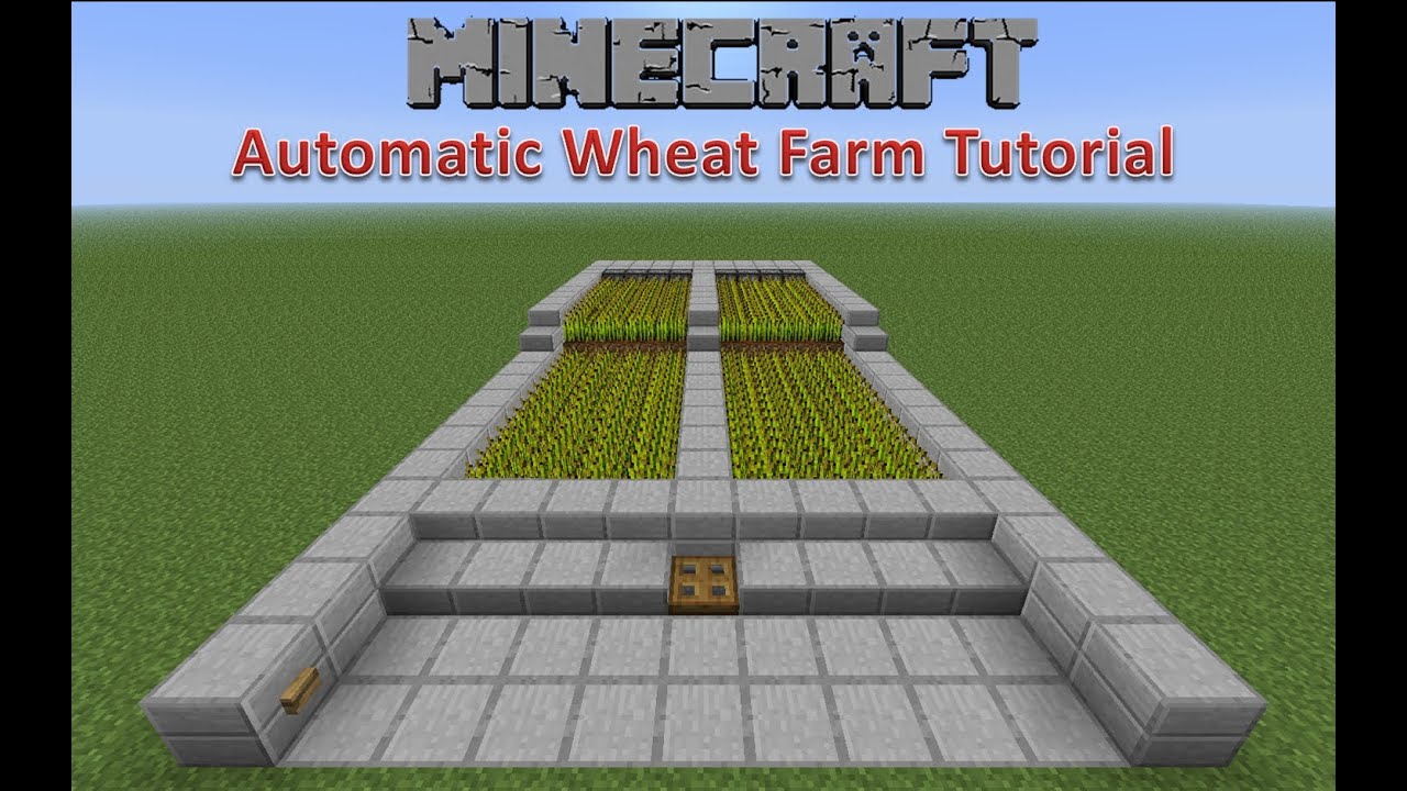 Minecraft Automatic Wheat Farm Tutorial