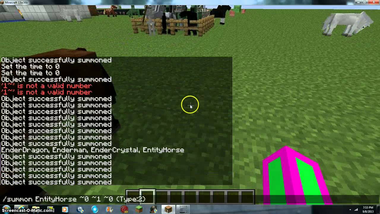 Minecraft Cheats Summon Zombie Horse