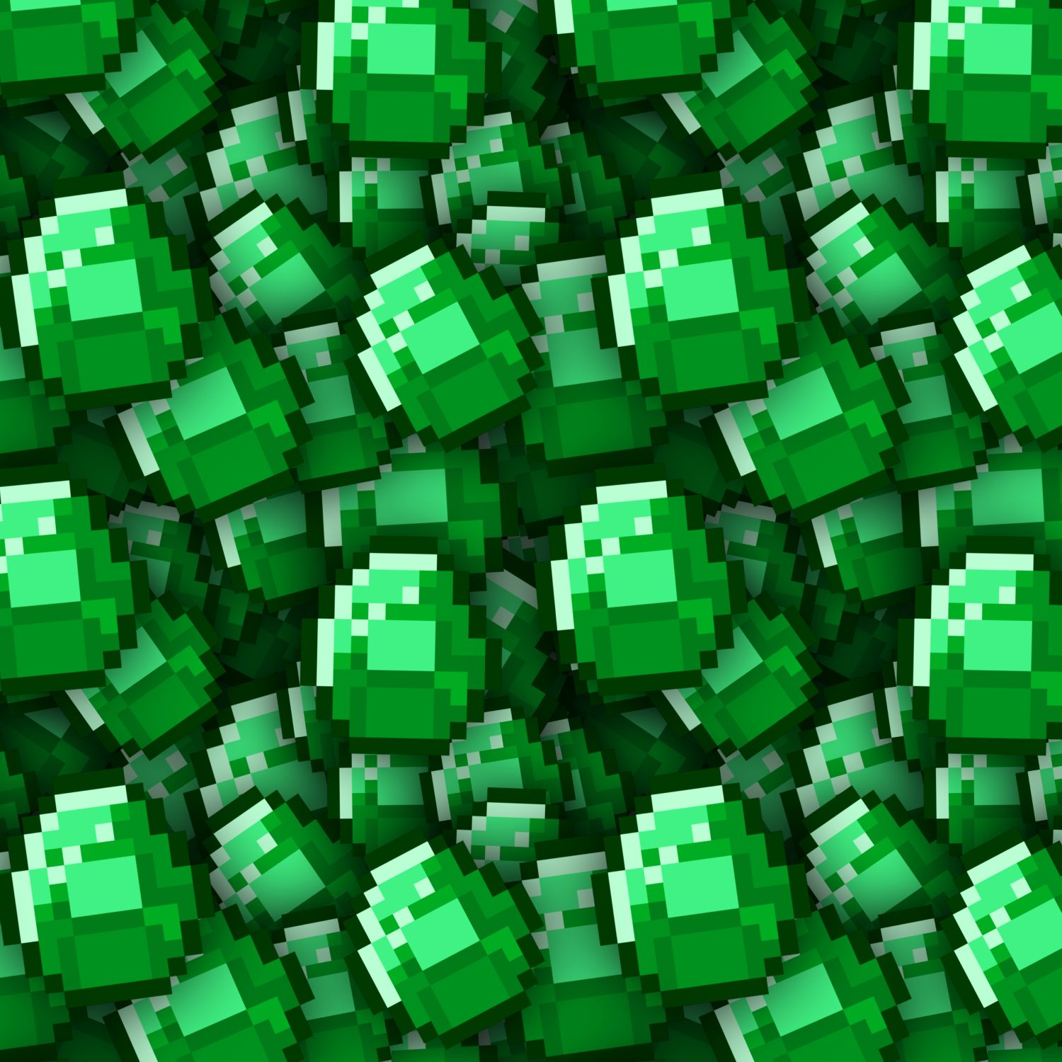 Minecraft Emeralds Pattern