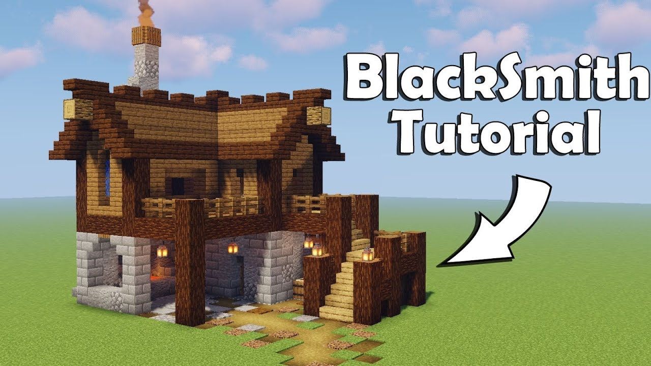 Minecraft: How to build a Blacksmith ( Tutorial ...