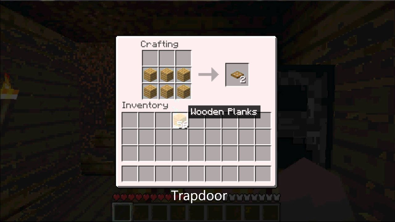 Minecraft: How to build a Pressure Plate and Trapdoor ...